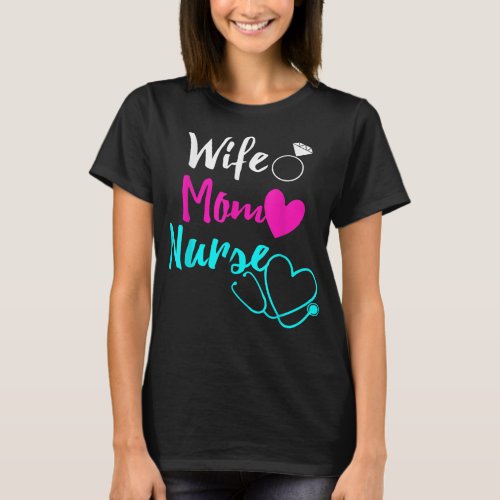 Womens Funny Nurse Gift Some Nurses Cuss Too Much  T_Shirt