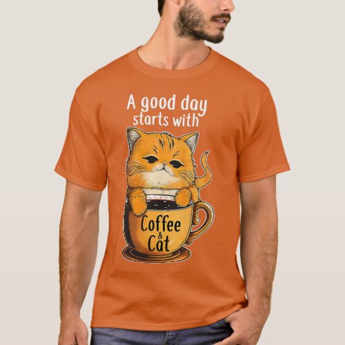 Womens Funny Orange Cat Coffee Mug Cat Lover Tank 