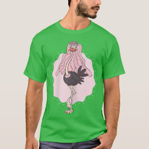 Womens Funny Ostrich Bride Hen Party  T-Shirt