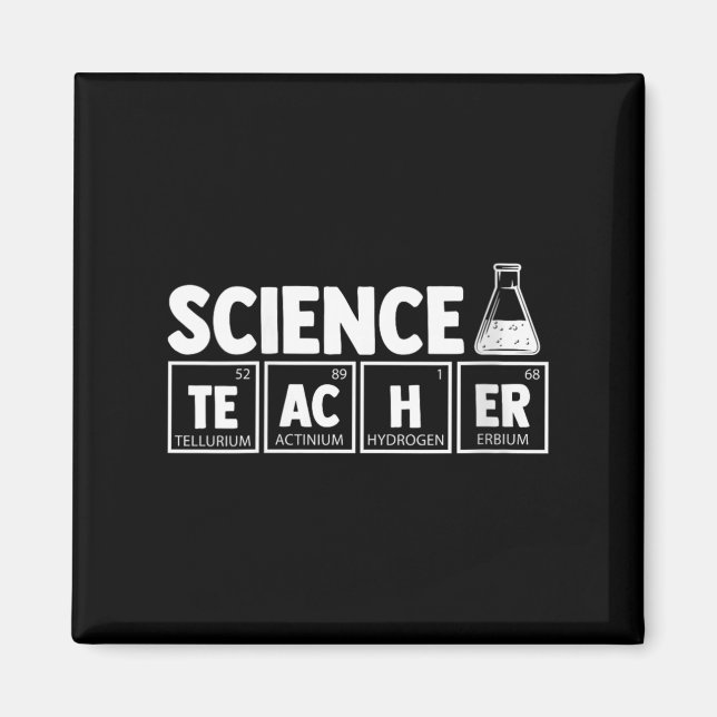 Womens Funny Periodic Table Science Teacher Nerd C Magnet (Front)