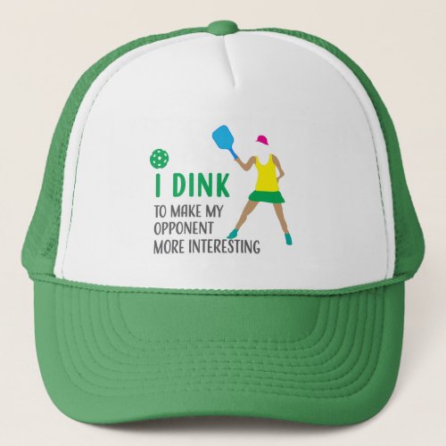 Womens Funny Pickleball Dink   Trucker Hat