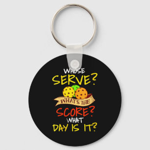 Womens funny pickleball gift pickle ball player keychain