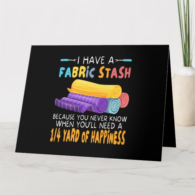 Womens Funny Quilting Designs For Women Girls Quil Card (Front)
