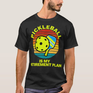 Womens Funny Retirement Pickleball Apparel Pickle T-Shirt