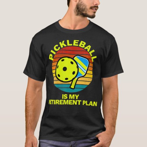 Womens Funny Retirement Pickleball Apparel Pickle  T_Shirt