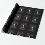 Womens Funny Santa Joe Biden Merry Hanukkah Ugly C Wrapping Paper<br><div class="desc">This is a great gift for your family,  friends during Hanukkah holiday. They will be happy to receive this gift from you during Hanukkah holiday.</div>
