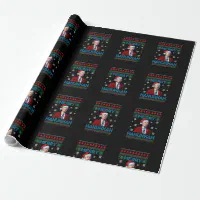 Funny Ho Its President Joe Biden Kraft Christmas Wrapping Paper