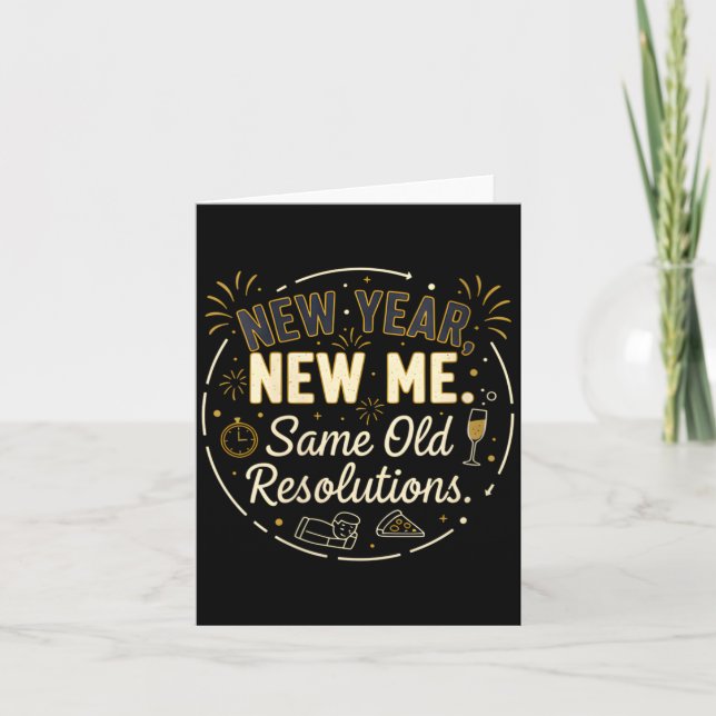 Womens Funny Sarcastic Humor Quote Lazy Card (Front)
