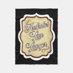 Womens Funny Sarcastic Humor Sarcasm Quote Holes Fleece Blanket