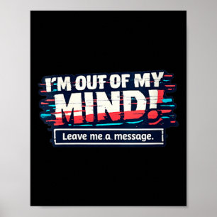 Womens Funny Sarcastic Humorous Witty Quote V-Neck Poster