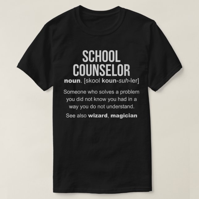 Womens Funny School Counselor VNeck  T-Shirt (Design Front)