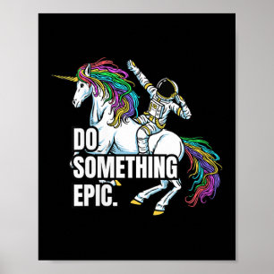 Womens Funny Spacecore Motivational Graphic, Do So Poster