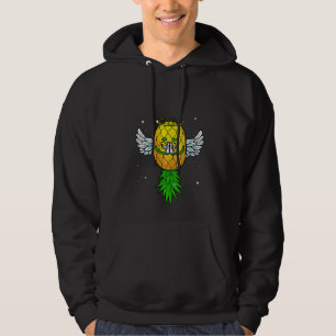 Womens Funny Upside Down Pineapple Swinger Cool A Hoodie