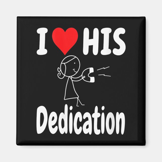 Women's Funny Valentine's Day Couple Matching I Lo Magnet (Front)