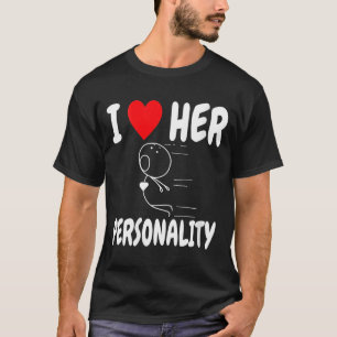 Women's Funny Valentine's Day Couple Matching I Lo T-Shirt
