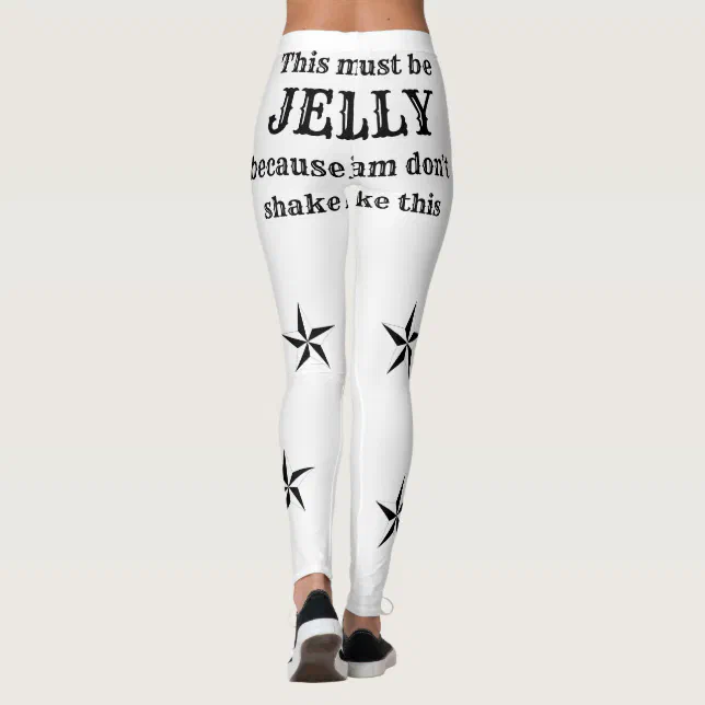 Women's Funny Workout Fashion JELLY SHAKE Leggings Zazzle
