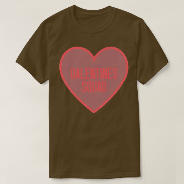 Womens Galentines Day Squad BFF Valentines Day Fri T-Shirt (Design Front)