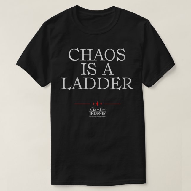 Womens Game of Thrones Chaos is a Ladder VNeck  T-Shirt (Design Front)