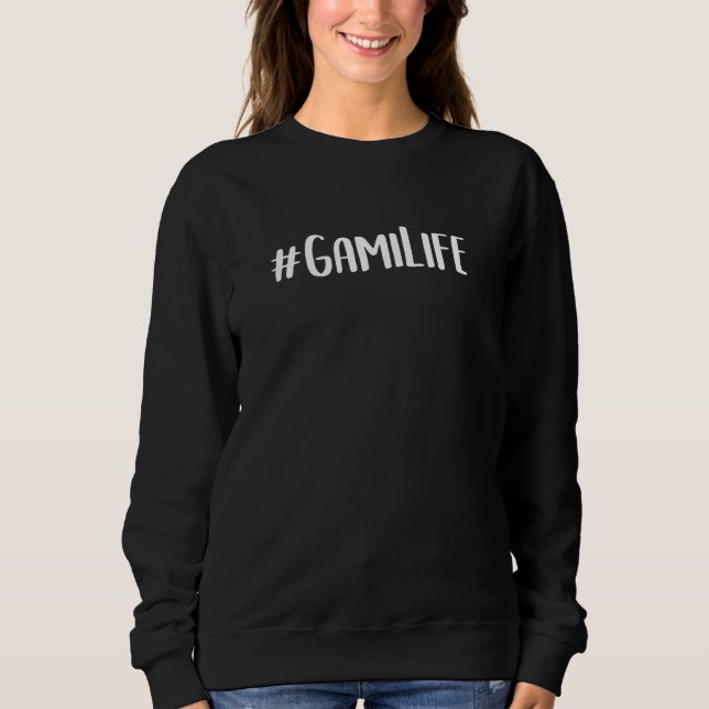 Womens Gami idea for Grandma Women Cute Mothers Da Sweatshirt (Front)