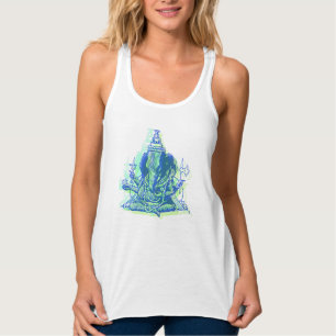 Women's Ganesha Flowy Racerback Tank Top