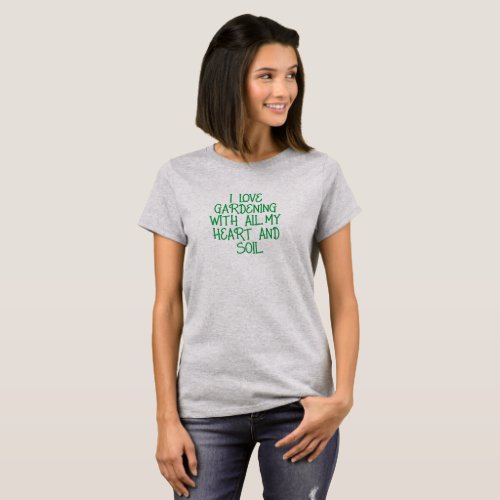 Womens Gardening t_shirt