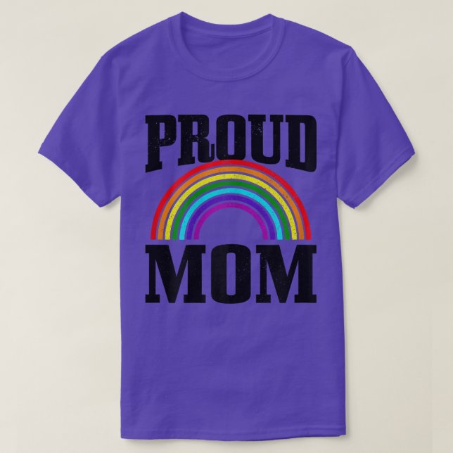 Womens Gay Pride Proud Mom Mother Parent LGBTQ Rai T-Shirt (Design Front)