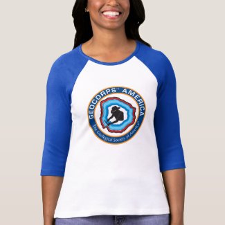 Women's GeoCorps America 3/4 Sleeve T-Shirt