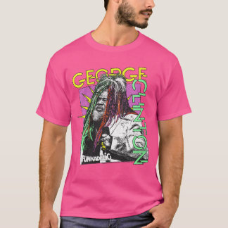 Womens George Clinton Funkadelic Comic Burst VNeck T-Shirt