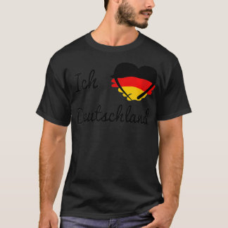 Womens German Flag Ich Liebe Deutschland I Love Ge T-Shirt