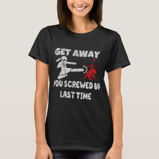 Womens Get Away Cupid Girl Funny Anti Valentines D T-Shirt