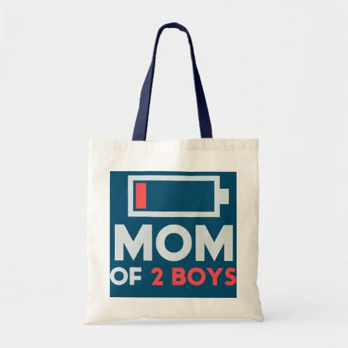 Womens Gift Mom Of 2 Boys Gift From Son Mothers Tote Bag