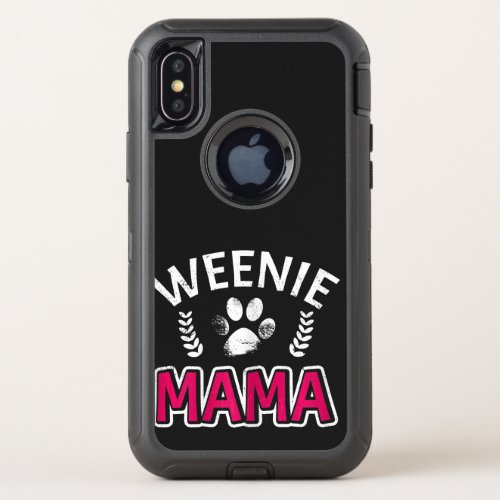 Womens Gifts Dachshund Mom Weenie Mama Funny Doxi OtterBox Defender iPhone XS Case