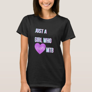 Womens Girl Mountain Biker Mountain Biking MTB Gir T-Shirt