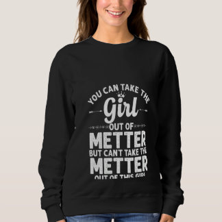 Womens Girl Out Of Metter Ga Georgia Funny Home R Sweatshirt