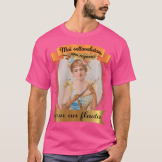 Womens Girl With A Flute T-Shirt