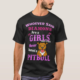 Womens Girls Best Friend Pitbull Gift Pit Bull Lov T-Shirt