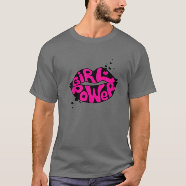 Women's Girls Motivational Quotes Girl Power Graph T-Shirt (Front)