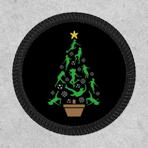 Women's Girls Soccer Christmas Tree Patch