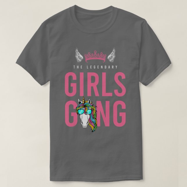 Womens Girls Team Unicorn Night Out Birthday Bache T-Shirt (Design Front)