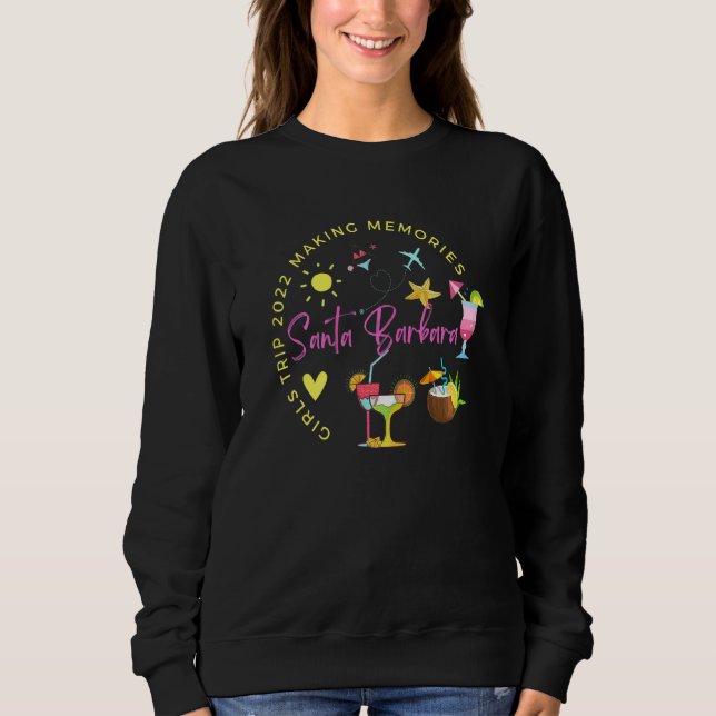 Womens Girls Weekend Trip Matching Getaway Vacatio Sweatshirt (Front)