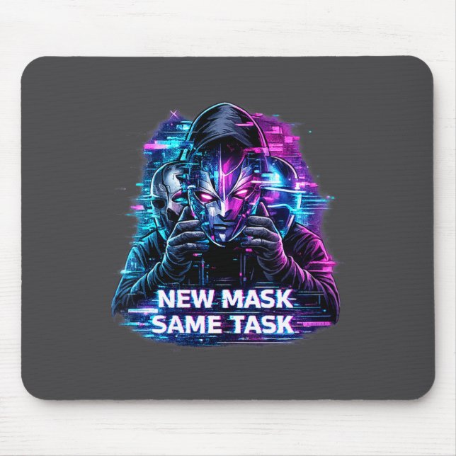Women's Glitch Persona Affirmation _ New Mask Same Mouse Pad (Front)