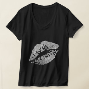Women's Glitter Kiss T-Shirt