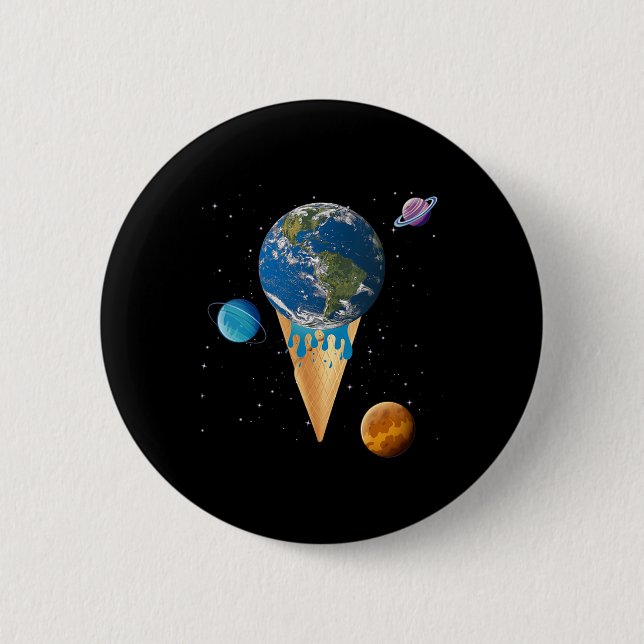 Womens Global Warming, Environmental Protection, Button (Front)