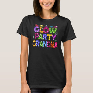 Womens Glow Party Grandma Birthday Lights Party Mo T-Shirt