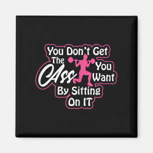 Womens Glutes Workout Day Insrational Motivational Magnet