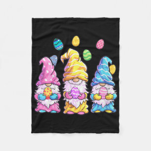 Womens Gnome Easter Shirt Women Easter Outfit East Fleece Blanket