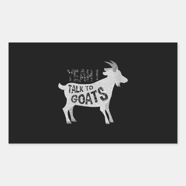 Womens Goat Gifts For Goat Lovers Funny Rectangular Sticker (Front)