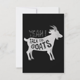 Womens Goat Gifts For Goat Lovers Funny RSVP Card