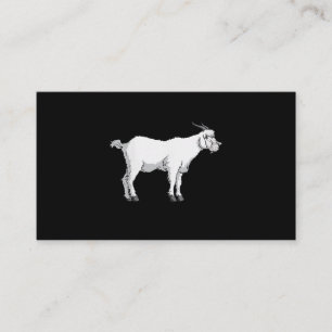 Womens Goat Wearing Medical Face Mask Funny Goat Business Card