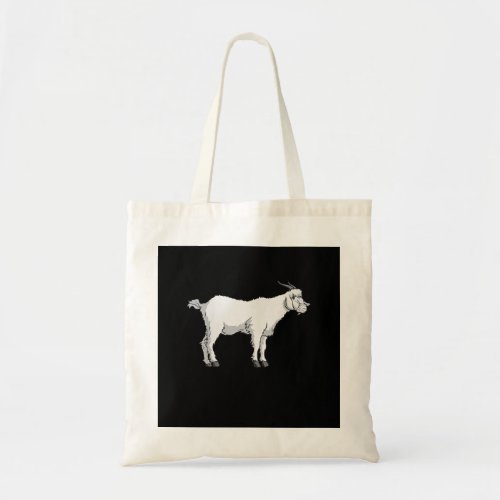 Womens Goat Wearing Medical Face Mask Funny Goat Tote Bag